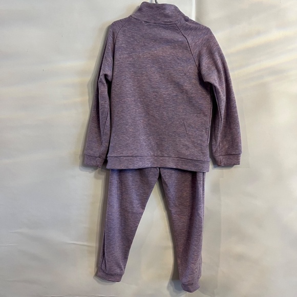 ANDY & EVAN GIRLS 2 PIECE SET JACKET WITH 1/4 ZIP & PANT SIZE 6 PURPLE - Picture 2 of 9